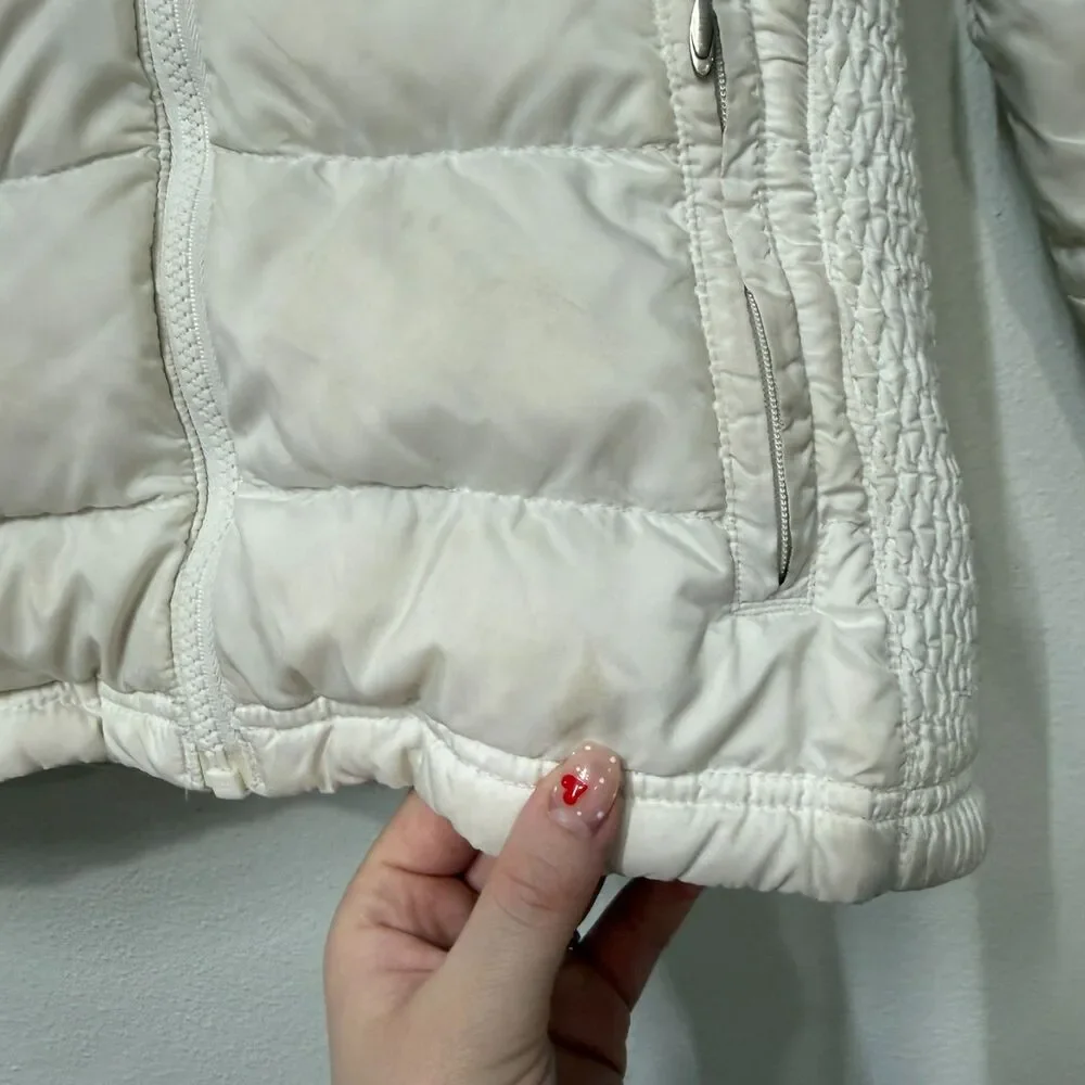 The North Face Aconcagua Women's Vintage 550 Down White Puffer Jacket Coat XS